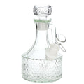SeshGear Textured Vintage Glass Water Pipe - 6.5" / 14mm F / Clear